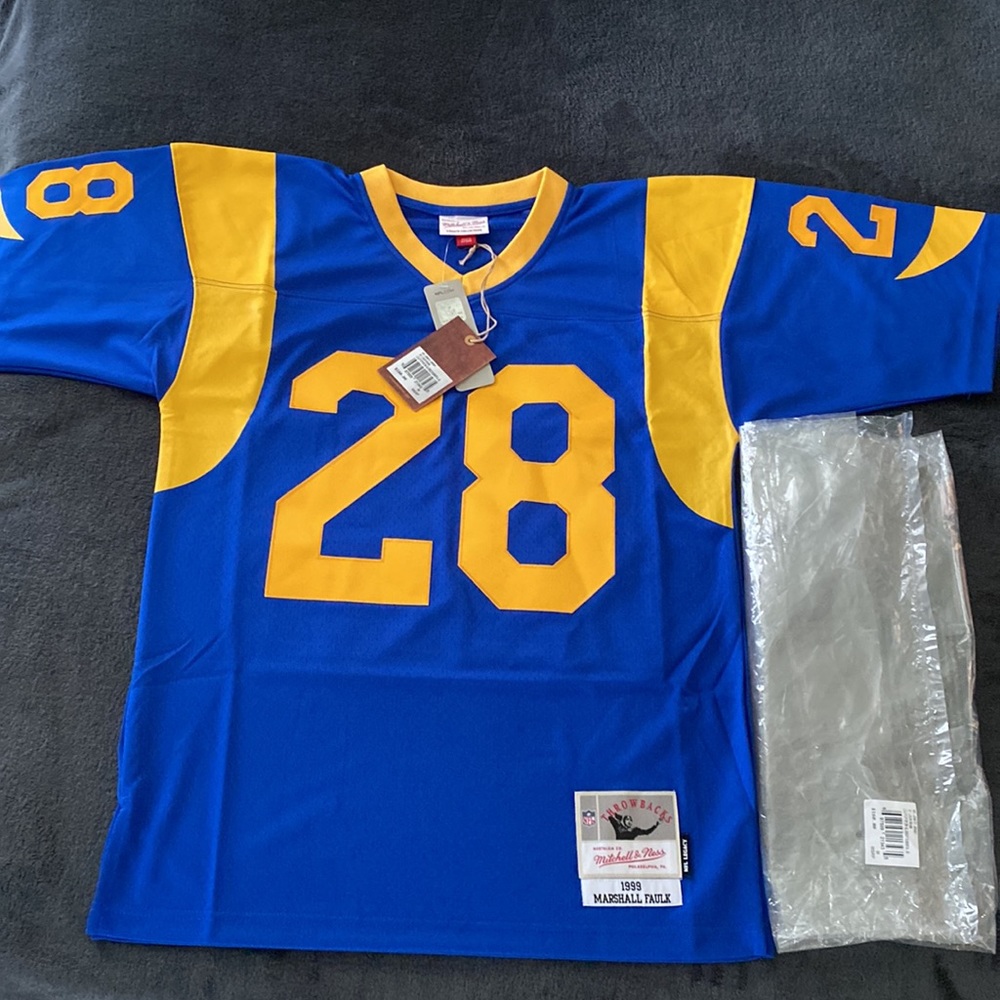 NFL Legacy Jersey St. Louis Rams Throwback Marshall Faulk 1999 size M - Picture 5 of 7